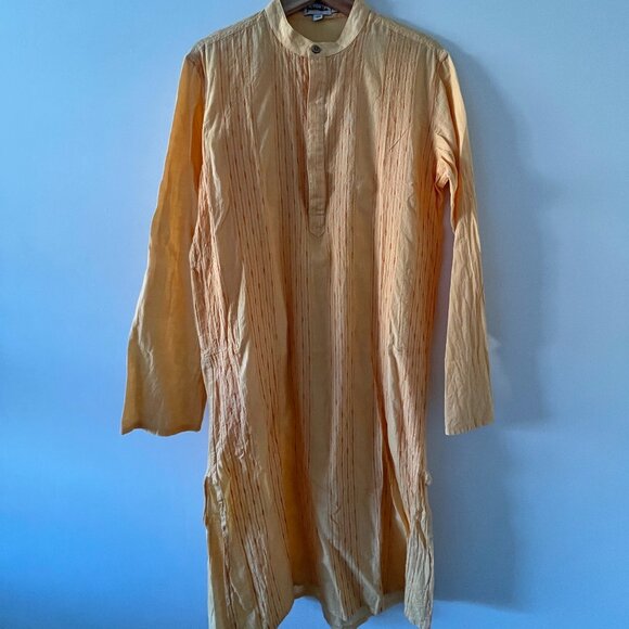 Yellow Kurta Set with pants - Picture 1 of 9